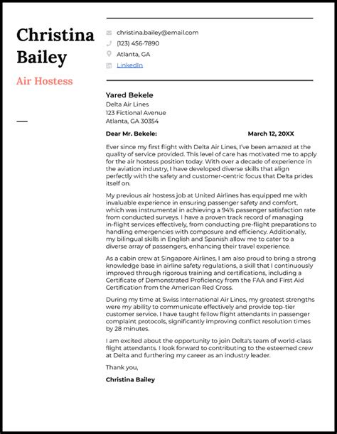 Hostess Cover Letter Examples & Samples for 2024 .